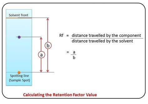 how to read rf values|rf value formula chromatography.